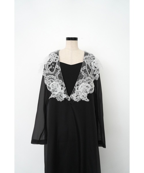 Big collar A-line dress（ドレス）｜et.UNiVER（エトユニベール）の