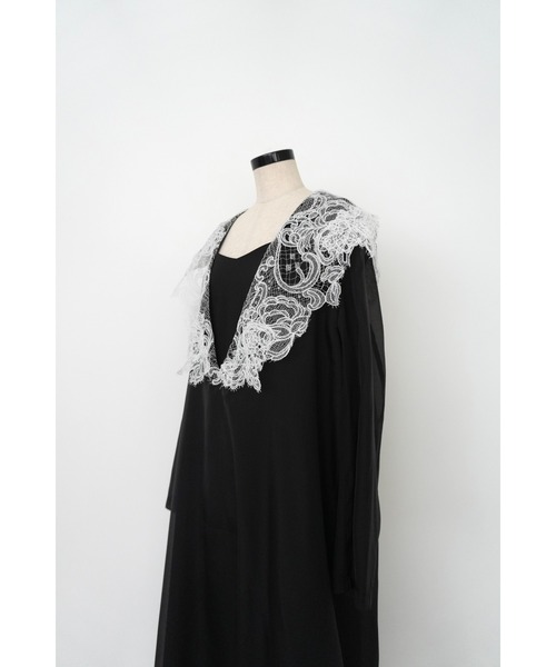 Big collar A-line dress（ドレス）｜et.UNiVER（エトユニベール）の
