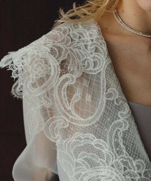 et.UNiVER（エトユニベール）の「Big collar A-line dress（ドレス