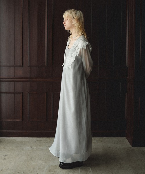 スーツ・フォーマル・ドレス et.UNIVER Big collar A-line dress Big collar A-line dress（ドレス）｜et.UNiVER（エトユニベール