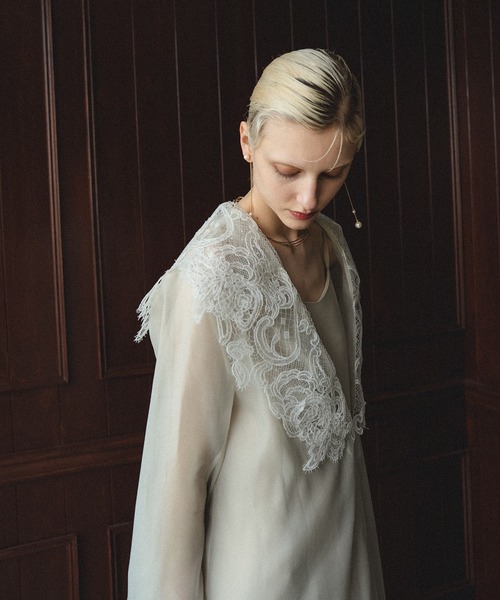 スーツ・フォーマル・ドレス et.UNiVER Big collar A-line dress Big collar A-line dress（ドレス）｜et.UNiVER（エトユニベール