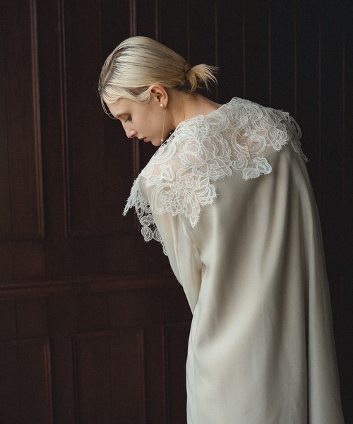 Big collar A-line dress（ドレス）｜et.UNiVER（エトユニベール）の