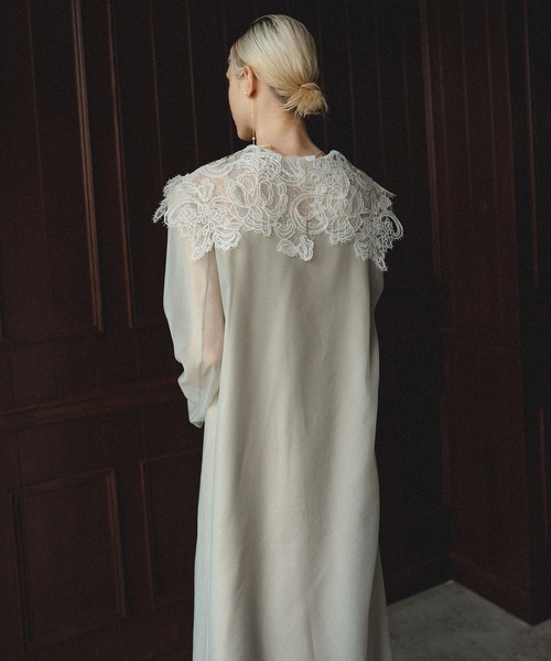 スーツ・フォーマル・ドレス et.UNIVER Big collar A-line dress Big collar A-line dress（ドレス）｜et.UNiVER（エトユニベール