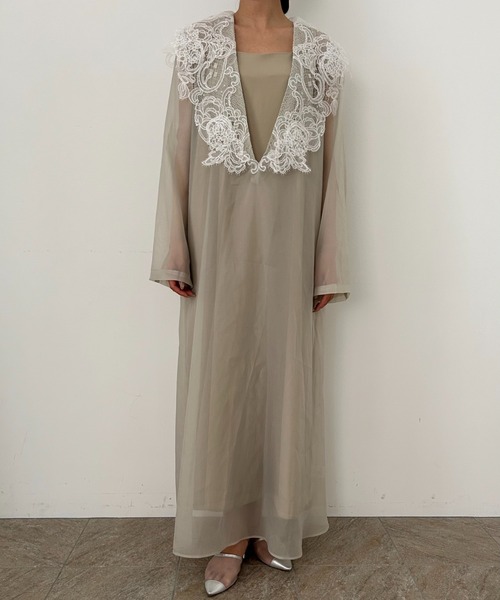 スーツ・フォーマル・ドレス et.UNiVER Big collar A-line dress et.UNiVER ドレス Big collar A-line dress : ZOZOTOWN Yahoo!店