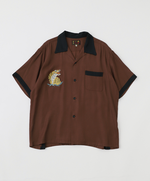 TAILOR TOYO(テーラートウヨウ)の「TAILOR TOYO / テーラー東洋 SUKA SHIIRT "ROARING TIGER"(シャツ/ブラウス・メンズ・ブラウン・SMALL/MEDIUM/LARGE/X-LARGE)」の1枚目の写真