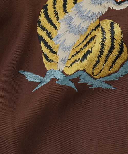 TAILOR TOYO(テーラートウヨウ)の「TAILOR TOYO / テーラー東洋 SUKA SHIIRT "ROARING TIGER"(シャツ/ブラウス・メンズ・ブラウン・SMALL/MEDIUM/LARGE/X-LARGE)」の7枚目の写真