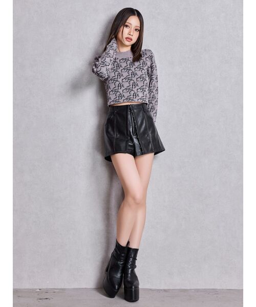 GYDA(ジェイダ)の「厚底 太ヒール バルキーショートブーツ(ブーツ・レディース・ブラウン/ブラック・SMALL/MEDIUM/LARGE)」の21枚目の写真