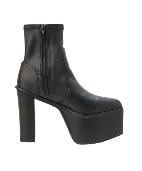 GYDA(ジェイダ)の「厚底 太ヒール バルキーショートブーツ(ブーツ・レディース・ブラウン/ブラック・SMALL/MEDIUM/LARGE)」の5枚目の写真