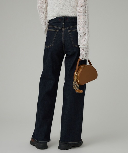 RED CARD TOKYO（レッドカード）の「【RED CARD】Anniv Wide（デニムパンツ・レディース・ダークネイビー/ネイビー・26/25/24）」の8枚目の写真