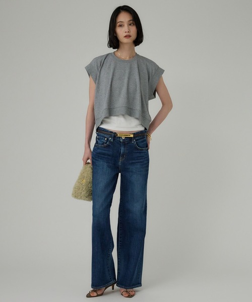 RED CARD TOKYO（レッドカード）の「【RED CARD】Anniv Wide（デニムパンツ・レディース・ダークネイビー/ネイビー・26/25/24）」の9枚目の写真