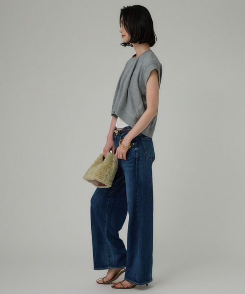 RED CARD TOKYO（レッドカード）の「【RED CARD】Anniv Wide（デニムパンツ・レディース・ダークネイビー/ネイビー・26/25/24）」の10枚目の写真