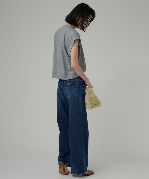 RED CARD TOKYO（レッドカード）の「【RED CARD】Anniv Wide（デニムパンツ・レディース・ダークネイビー/ネイビー・26/25/24）」の11枚目の写真