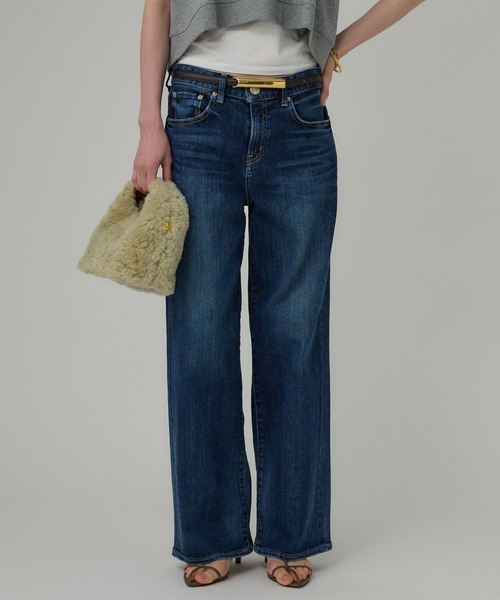 RED CARD TOKYO（レッドカード）の「【RED CARD】Anniv Wide（デニムパンツ・レディース・ダークネイビー/ネイビー・26/25/24）」の12枚目の写真