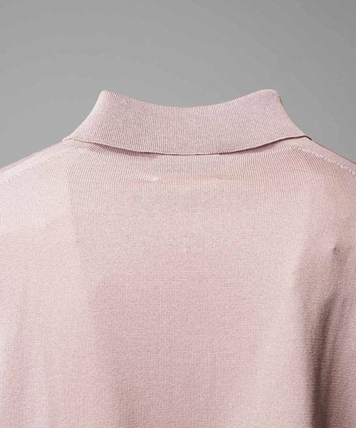 UNISEX》Lonfresh Prime-Over Crew Neck Knit Polo Shirt/ロン
