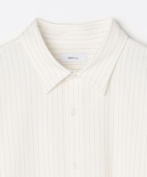 SHIPS any: LIM BLESS ソリッド/ストライプ レギュラーカラー シャツ
