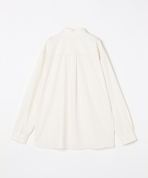 SHIPS any（シップス エニィ）の「LIM BLESS ソリッド/ストライプ レギュラーカラー シャツ(セットアップ対応)◇（シャツ/ブラウス・メンズ・ネイビー/カーキ/ホワイト/チャコールグレー/ダークグレー/グレー/ダークネイビー/コバルトブルー・LARGE/X-LARGE/SMALL/MEDIUM）」の11枚目の写真