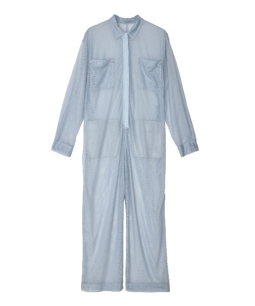 ELCHELE（エルチェレ）の「COMFY FILMY JUMPSUIT（つなぎ/オールインワン・レディース・ライトブルー/ベージュ・36/38）」の12枚目の写真