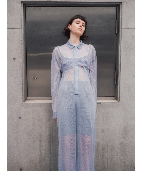 ELCHELE（エルチェレ）の「COMFY FILMY JUMPSUIT（つなぎ/オールインワン・レディース・ライトブルー/ベージュ・36/38）」の18枚目の写真