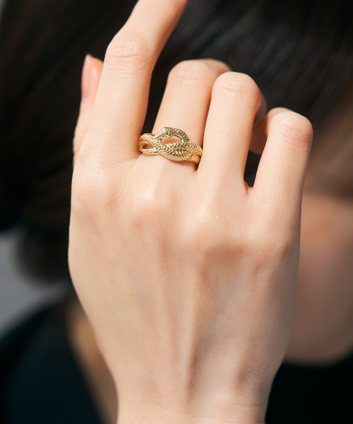 セール】K18 ダイヤモンド ヘビ/スネーク リング（リング）｜Jewel