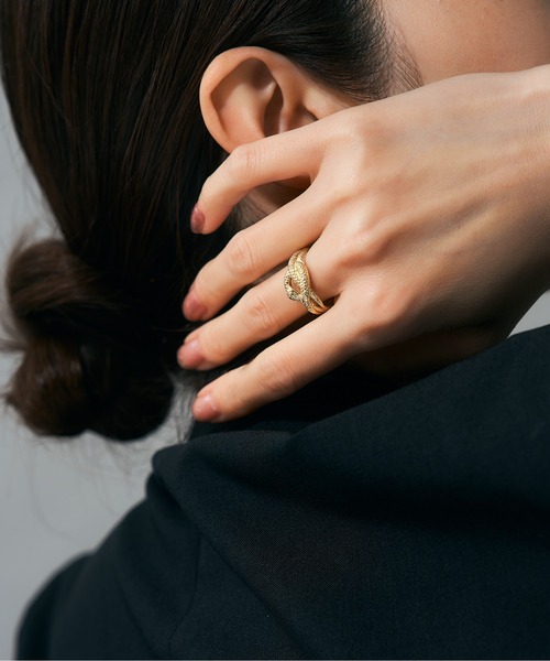 K18 ダイヤモンド ヘビ/スネーク リング（リング）｜Jewel closet by