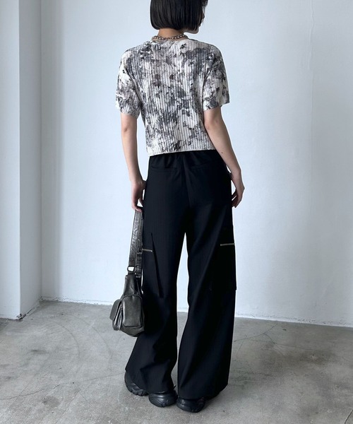 PAGEBOY（ページボーイ）の「ニュアンスガラニットカーディガン（半袖）（カーディガン/ボレロ・レディース・ブルー系その他/グレー系その他・FREE）」の5枚目の写真