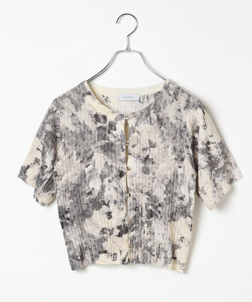 PAGEBOY（ページボーイ）の「ニュアンスガラニットカーディガン（半袖）（カーディガン/ボレロ・レディース・ブルー系その他/グレー系その他・FREE）」の9枚目の写真