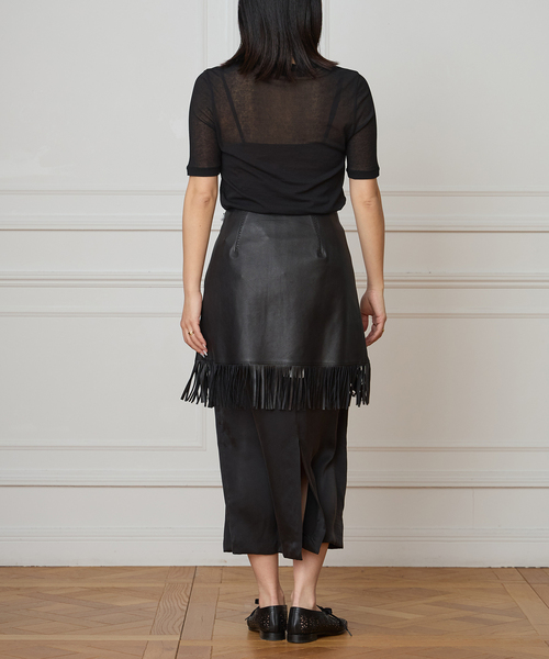 IENA LA BOUCLE（イエナラブークル）の「《追加2》IENA LA BOUCLE 水撚りガスフライス半袖プルオーバー（Tシャツ/カットソー・レディース・ブラック/ピンク・FREE）」の13枚目の写真