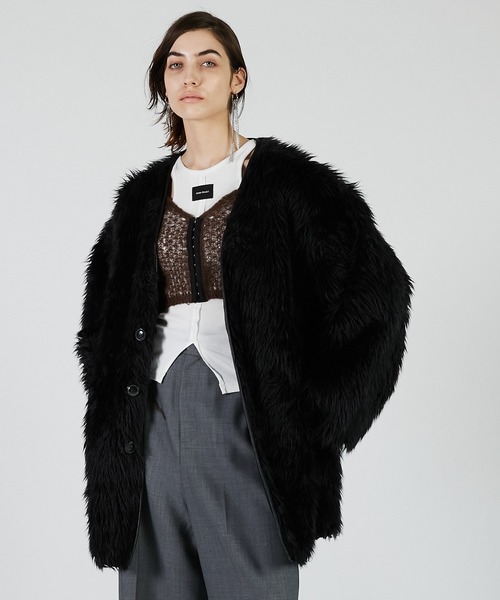 アンティパスト　FAKE FUR コート　リバーシブル 2025Autumn Pre-Order】リバーシブルファーコート / Reversible