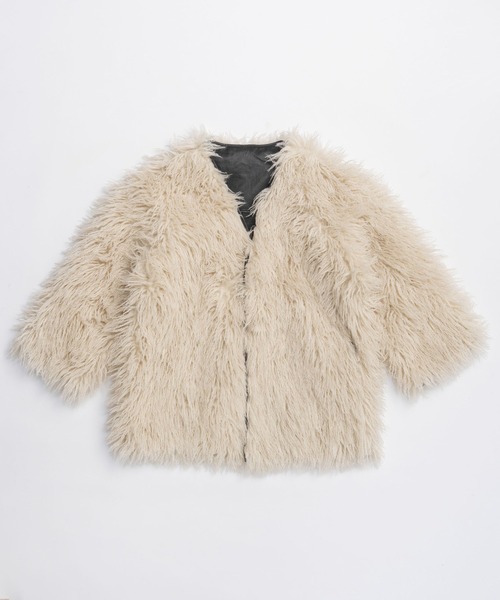 PRANK PROJECT（プランクプロジェクト）の「リバーシブルファーコート / Reversible Fur Coat（その他アウター・レディース・オフホワイト/ブラック/グレー・36/38）」の21枚目の写真