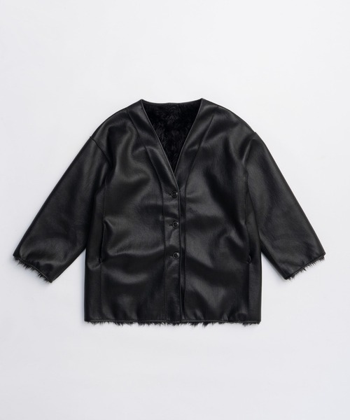 リバーシブルファーコート / Reversible Fur Coat（その他アウター