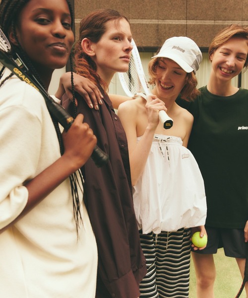 emmi(エミ)の「【prince|emmi】ナイロンメッシュキャップ(キャップ・レディース・ネイビー/ホワイト・F)」の15枚目の写真