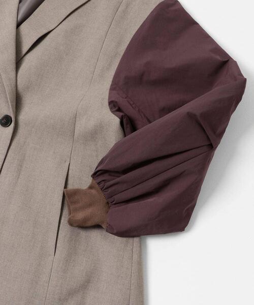 URBAN RESEARCH ROSSO WOMEN（アーバンリサーチ　ロッソ）の「『別注』CHIGNON×ROSSO　袖ドッキングフォルムジャケット（その他アウター・レディース・ベージュ系その他/チャコールグレー・FREE）」の17枚目の写真