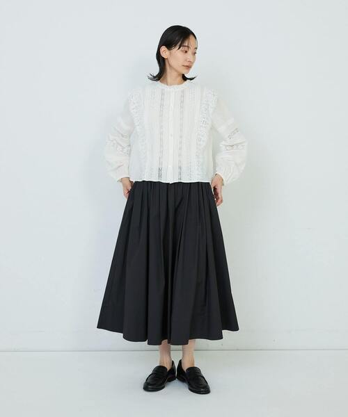 アデュートリステス　インドレースピンタックブラウス インドレースピンタックブラウス（シャツ/ブラウス）｜ADIEU TRISTESSE