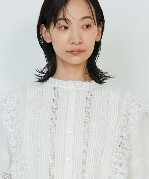 インドレースピンタックブラウス（シャツ/ブラウス）｜ADIEU TRISTESSE