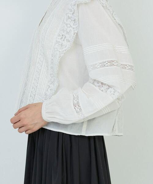 インドレースピンタックブラウス（シャツ/ブラウス）｜ADIEU TRISTESSE