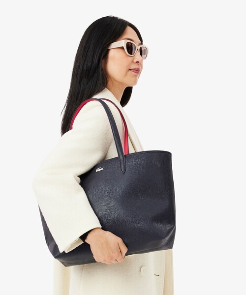 LACOSTE(ラコステ)の「アンナ ジップトートバッグ(トートバッグ・レディース・ブルー系その他/ライトピンク/ブラック×レッド・FREE)」の13枚目の写真