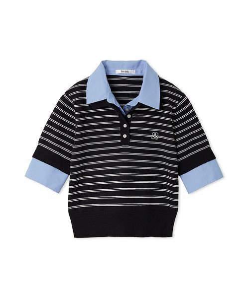 シャツドッキングニットポロ（ニット/セーター）｜SNIDEL（スナイデル