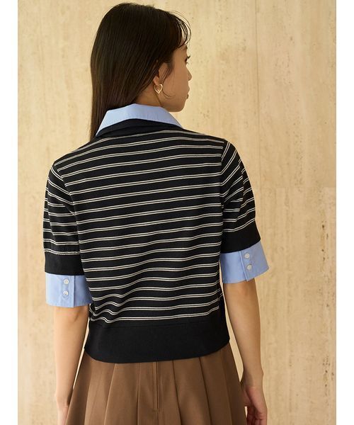 【新品】スナイデル　シャツドッキングニットポロ SNIDEL｜シャツドッキングニットポロ | Rakuten Fashion(楽天