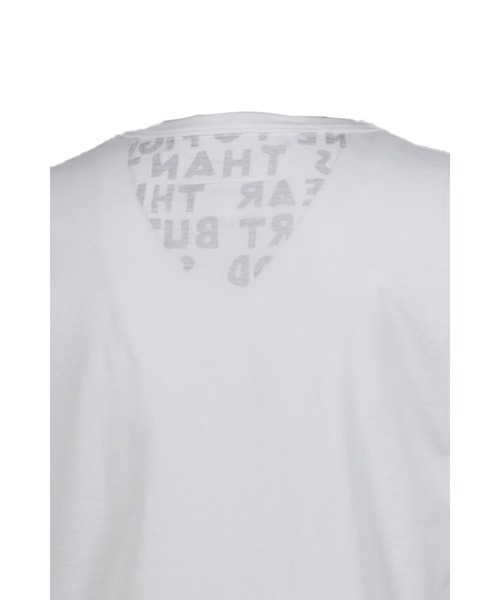 MM6 Maison Margiela(エムエムシックス メゾン マルジェラ)の「T-SHIRT(Tシャツ/カットソー・メンズ・ホワイト・LARGE)」の3枚目の写真