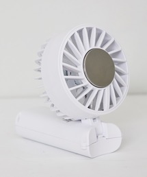 ANOTHER S（アナザーエス）の「ハンディファン 冷却プレート付 ダブルファン 携帯扇風機 扇風機 小型 大風量 静音 風量 充電式 ストラップ付き 3WAY (手持ち 首掛け 卓上)（生活家電・メンズ）」