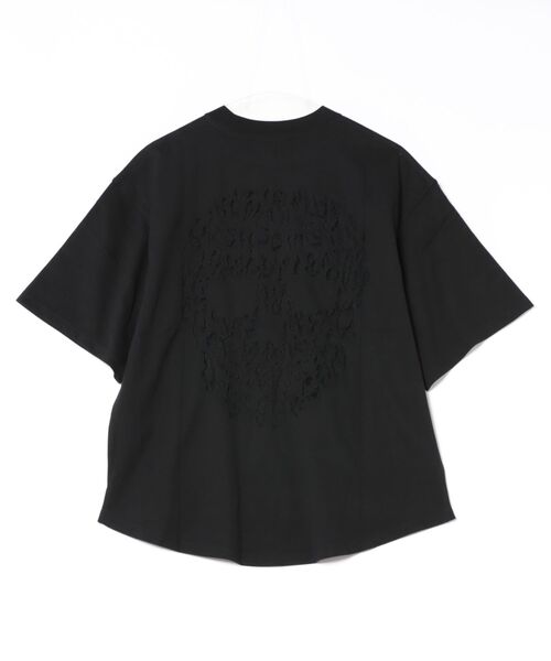 ALLSAINTS(オールセインツ)の「AMELIE PEARL OVERSIZED T-SHIRT | AMELIE パール オーバーサイズ Tシャツ(Tシャツ/カットソー・レディース・ブラック・XS/S/M/L)」の2枚目の写真