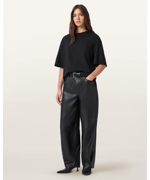 ALLSAINTS(オールセインツ)の「AMELIE PEARL OVERSIZED T-SHIRT | AMELIE パール オーバーサイズ Tシャツ(Tシャツ/カットソー・レディース・ブラック・XS/S/M/L)」の6枚目の写真