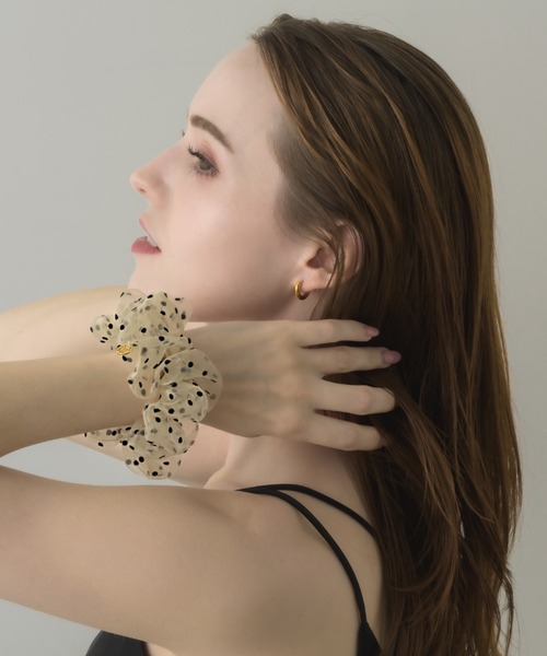 muku（ムク）の「CHOUCHOU/SHEER DOT（シュシュ・レディース・アイボリー/ブラック・FREE）」の12枚目の写真