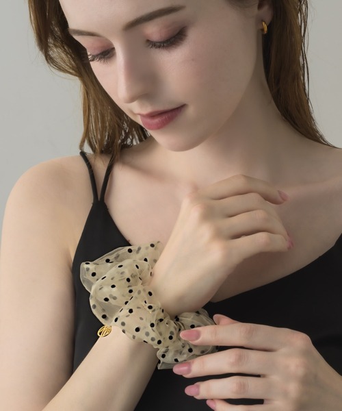 muku（ムク）の「CHOUCHOU/SHEER DOT（シュシュ・レディース・アイボリー/ブラック・FREE）」の11枚目の写真