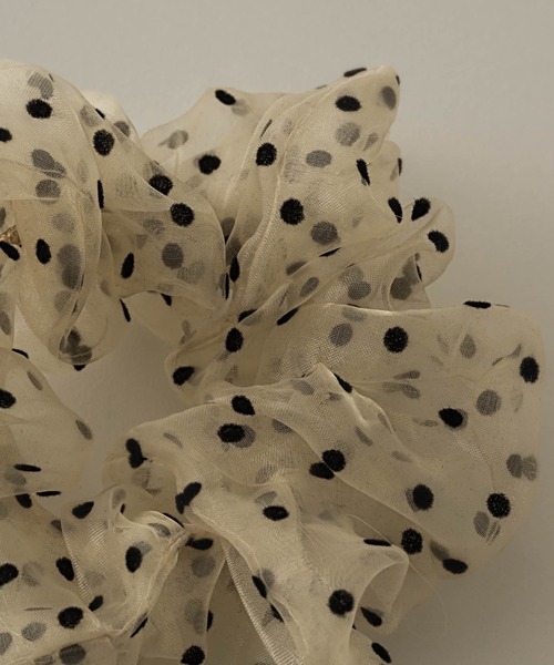 muku（ムク）の「CHOUCHOU/SHEER DOT（シュシュ・レディース・アイボリー/ブラック・FREE）」の20枚目の写真
