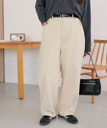 【ユニセックス】ヘヴィツイルバレルレッグパンツ