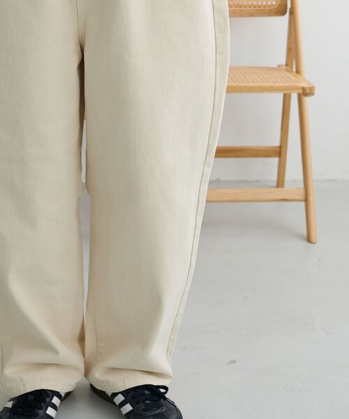 DISCOAT（ディスコート）の「【ユニセックス】ヘヴィツイルバレルレッグパンツ（その他パンツ・レディース・ライトベージュ/ダークブラウン・LARGE/MEDIUM）」の19枚目の写真