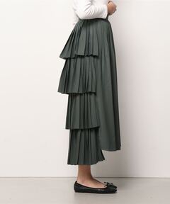 【美品】tanakadaisuke シルバーバックルプリーツスカート tanakadaisuke スカート 「tanakadaisuke/タナカダイスケ