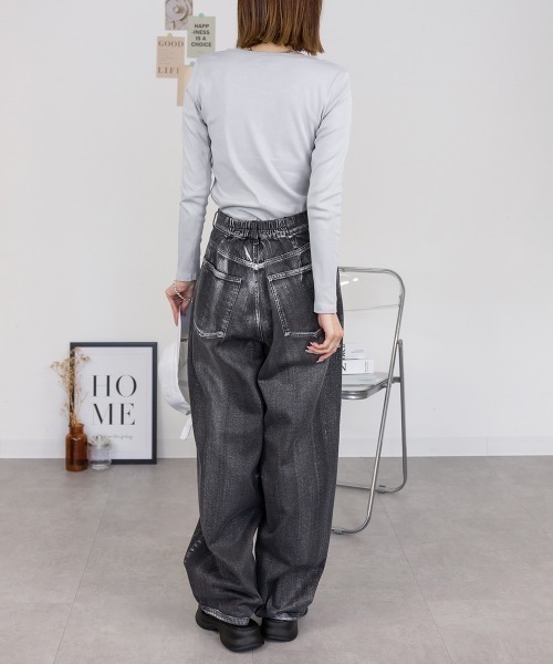 RCD(アールシーディー)の「コットンフライス プルオーバー 長袖Tシャツ(Tシャツ/カットソー・レディース・ブラック/ホワイト/ネイビー/杢グレー/チャコールグレー/カーキ/グレイッシュベージュ/ブルーグレー/ピンク系その他・3L/M/L/LL/4L)」の17枚目の写真