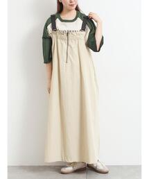 SM2 | コットンナイロンハーフジップジャンパースカート(ワンピース)